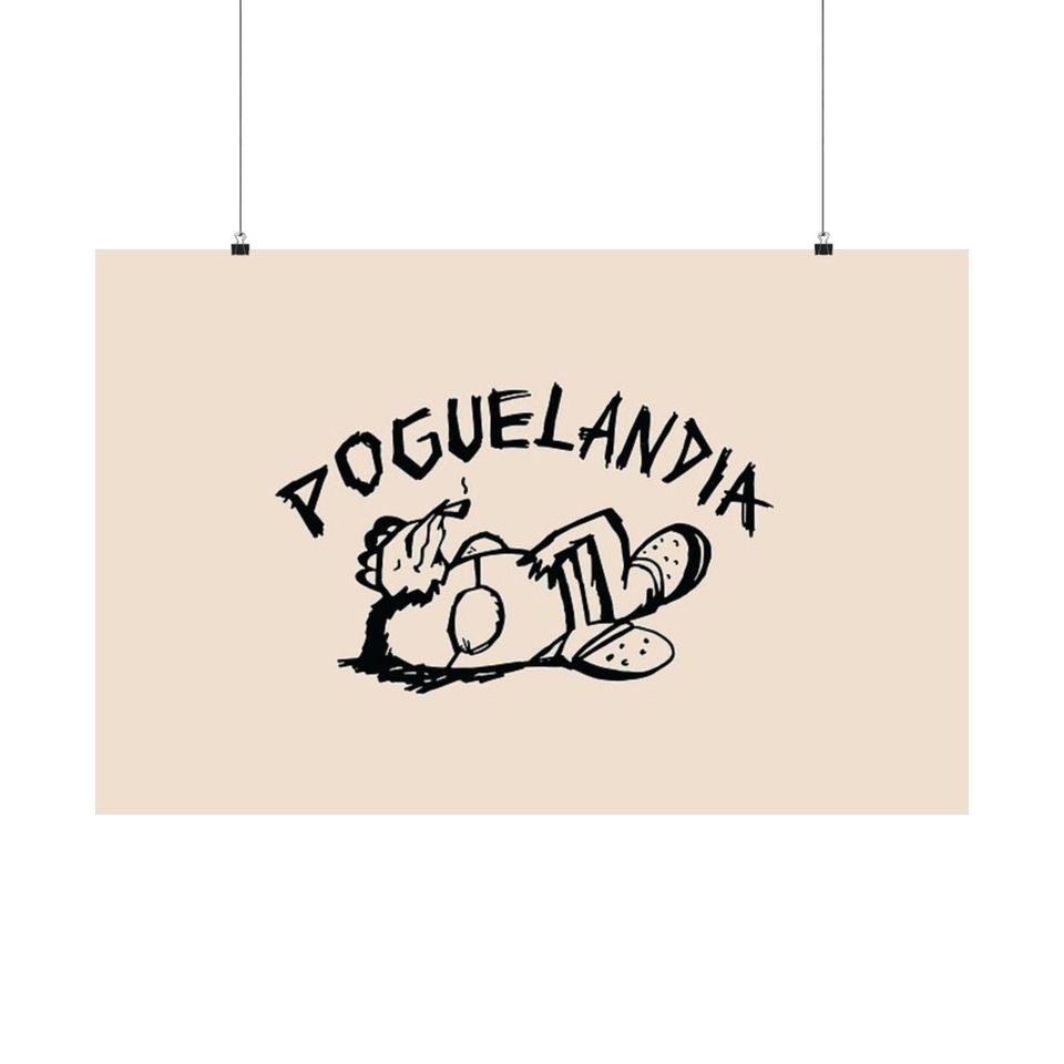 Poguelandia OBX Poster, Dorm Room Decor