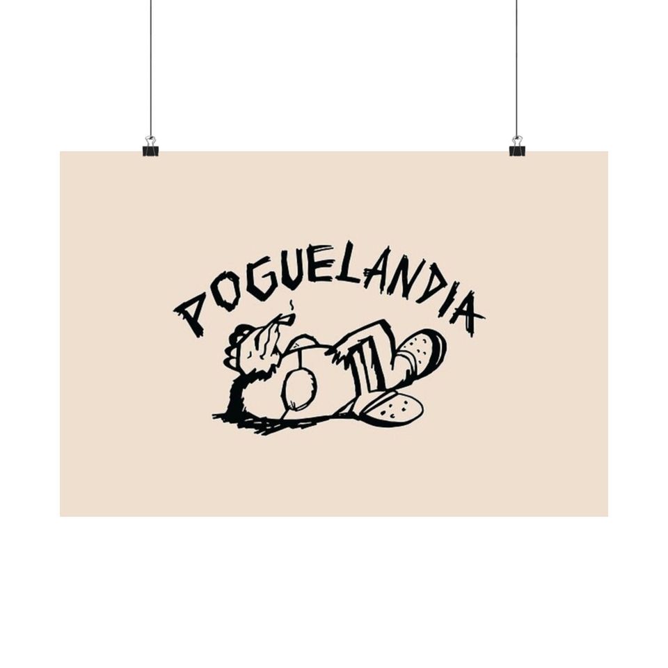 Poguelandia OBX Poster, Dorm Room Decor