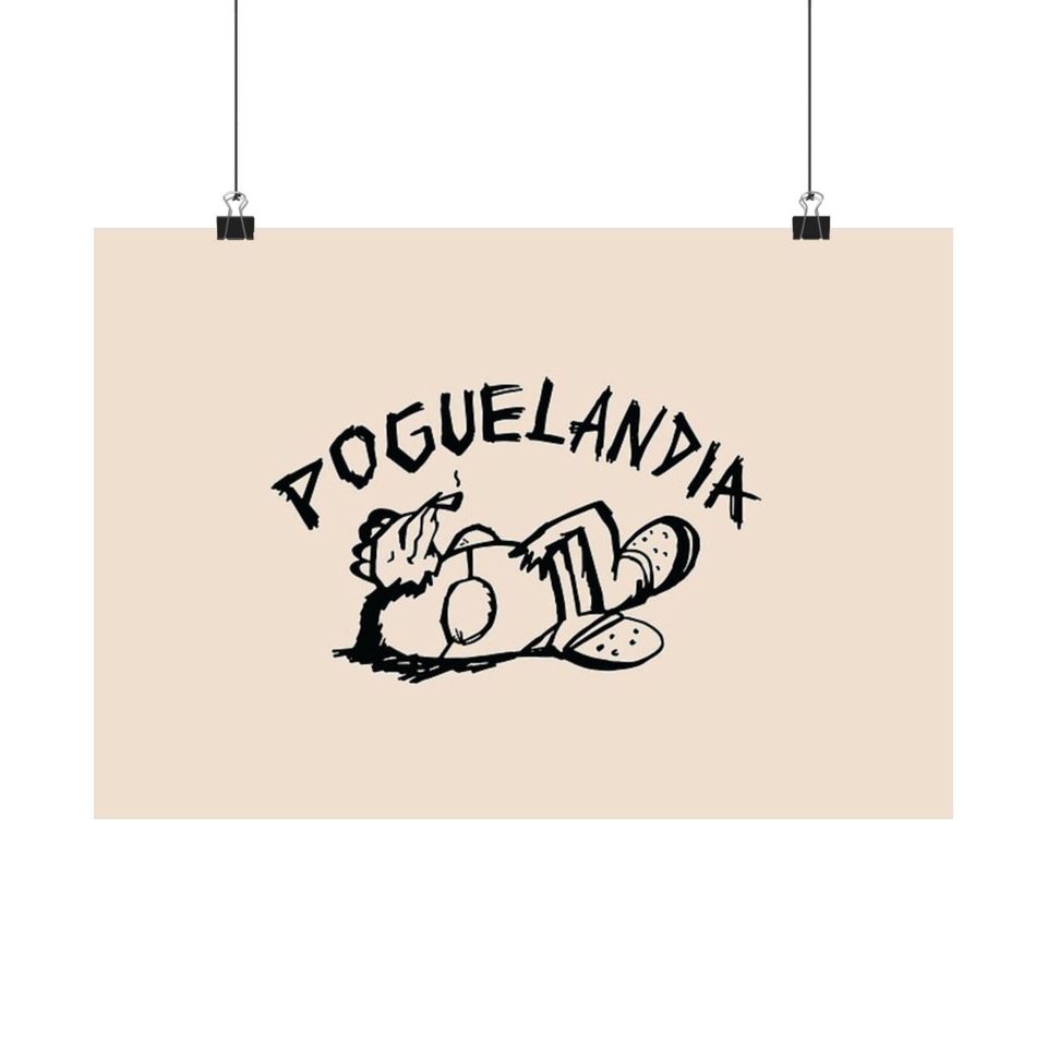 Poguelandia OBX Poster, Dorm Room Decor