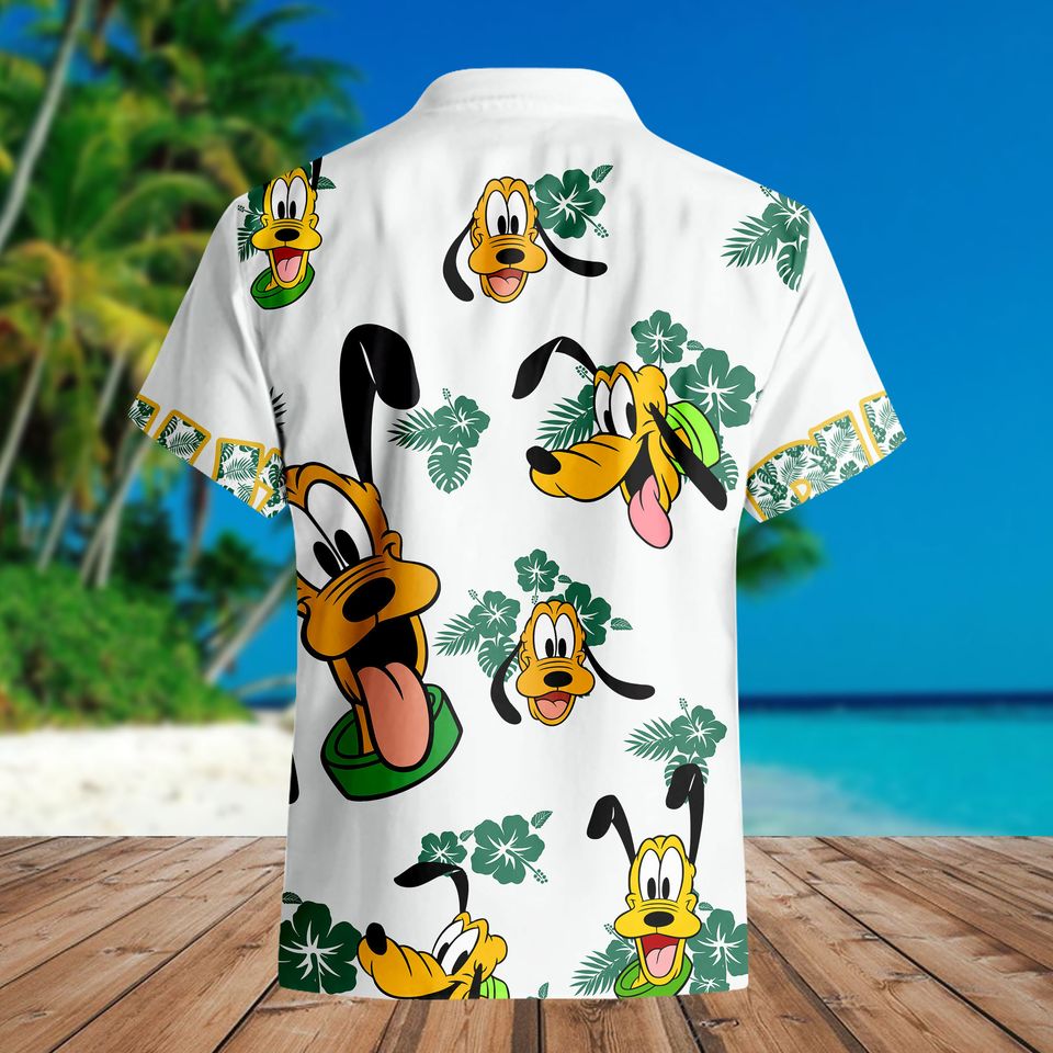 Pluto Dog Hibiscus Disney Hawaiian Shirt