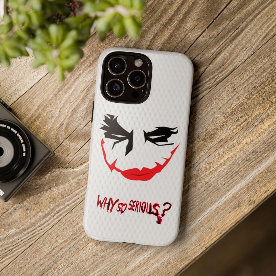 Joker Smile Phone Case – Why So Serious Comic Cover for iPhone
