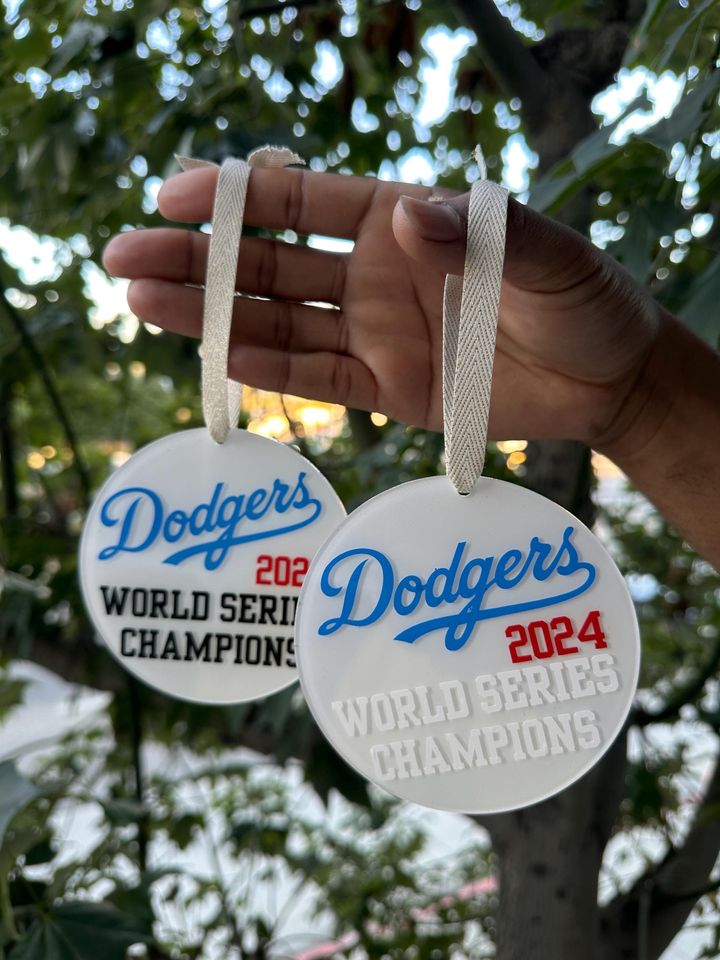 Dodgers World Series Champions Ornament