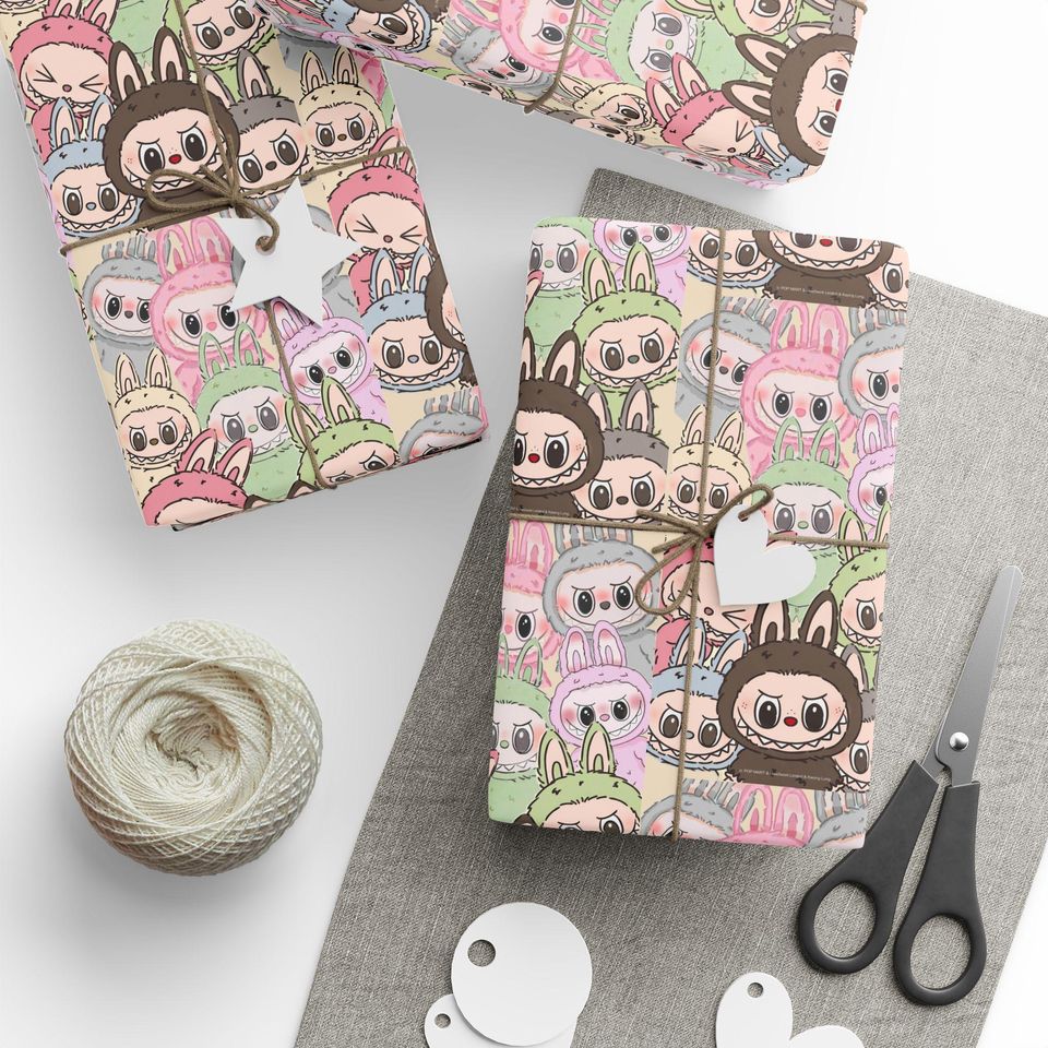 Labubu Eco-Friendly Character Gift Wrap