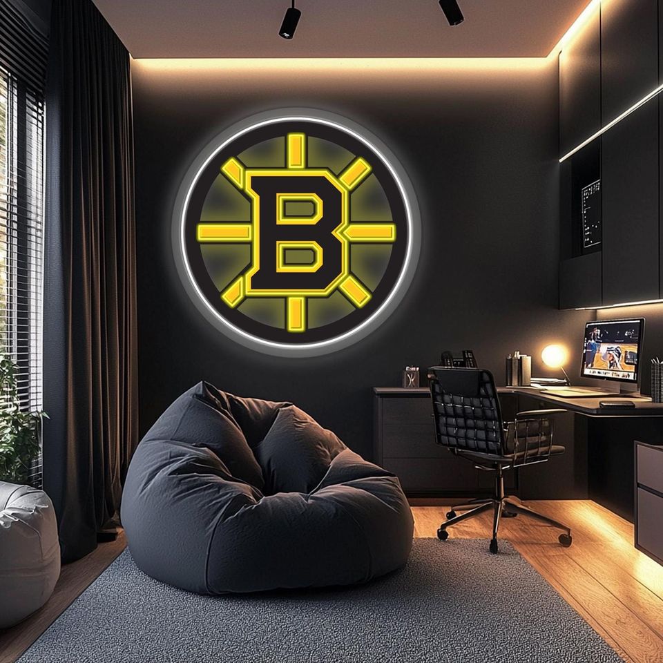 Boston Bruins Printed Plexi NeonSigns, Basketball Lovers Gift,  Gift For Him