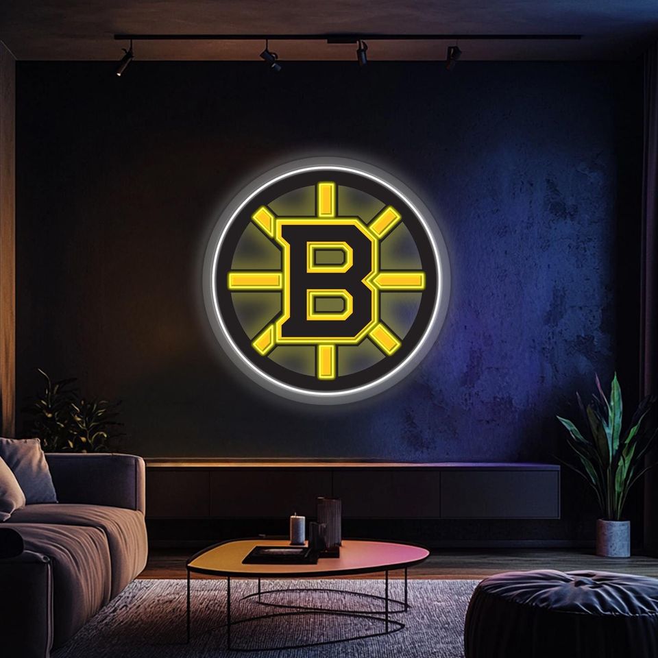 Boston Bruins Printed Plexi NeonSigns, Basketball Lovers Gift,  Gift For Him