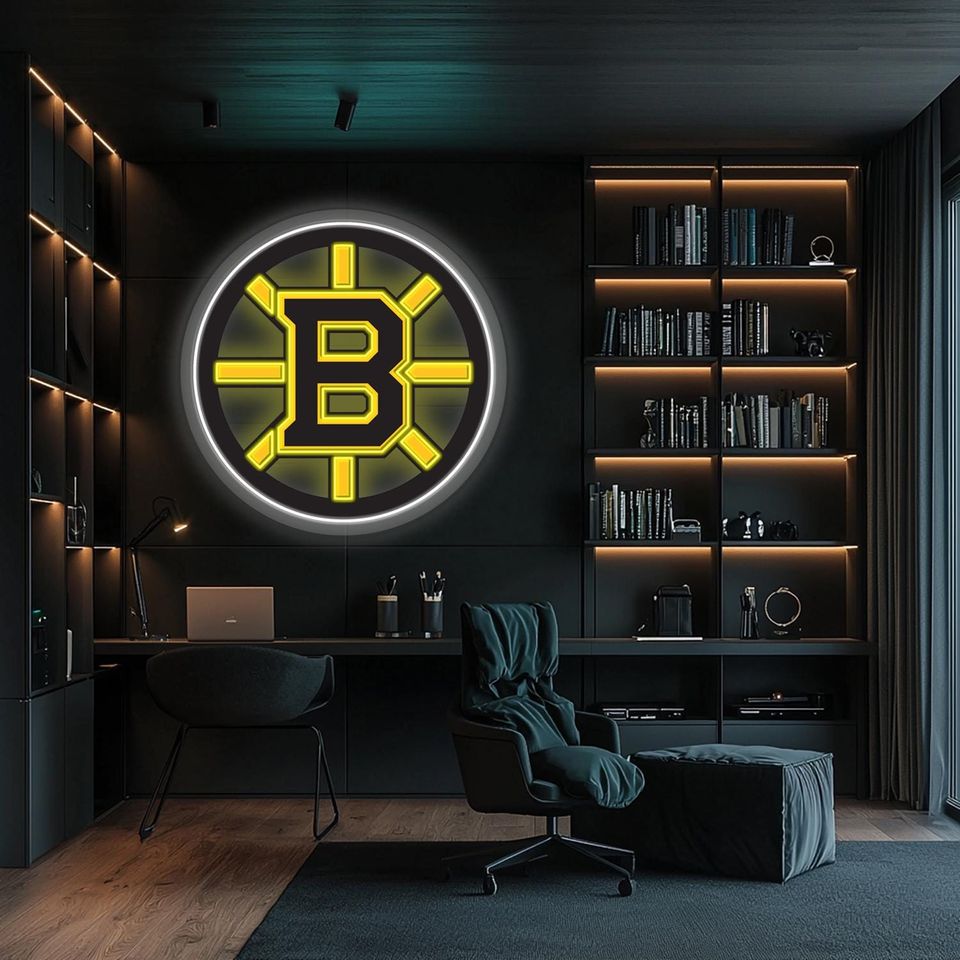 Boston Bruins Printed Plexi NeonSigns, Basketball Lovers Gift,  Gift For Him