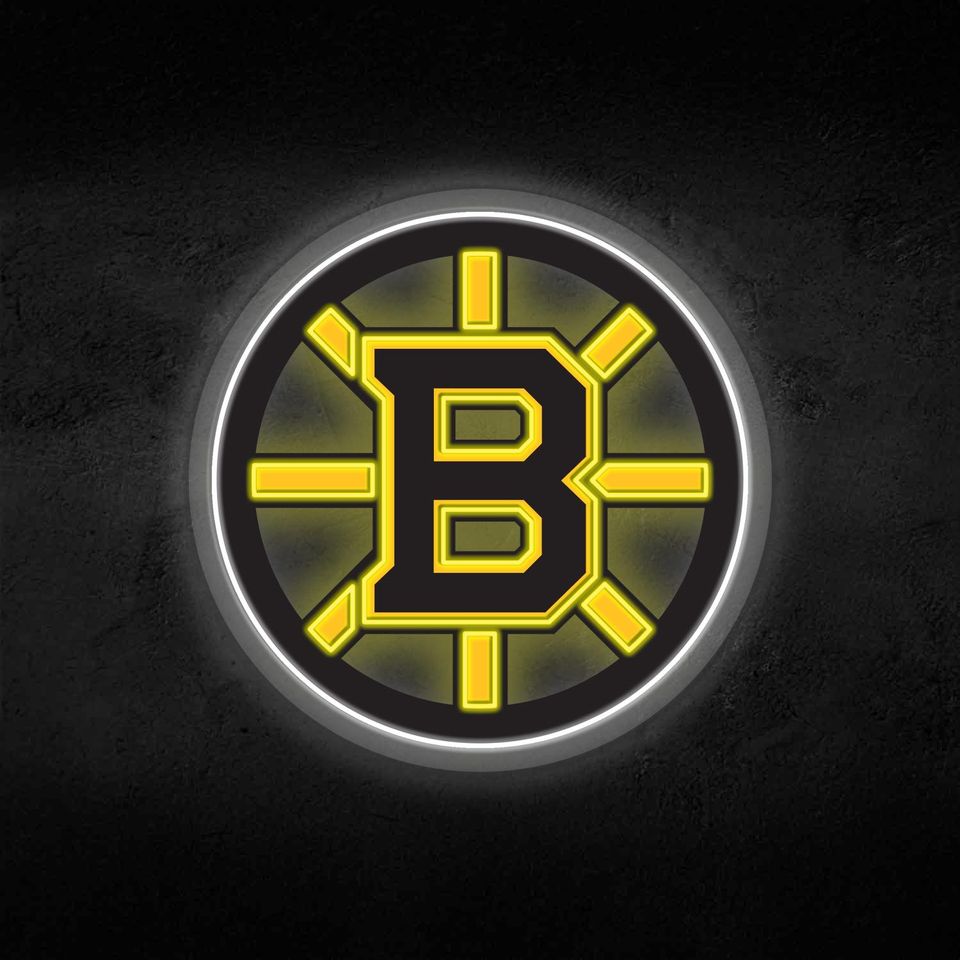 Boston Bruins Printed Plexi NeonSigns, Basketball Lovers Gift,  Gift For Him