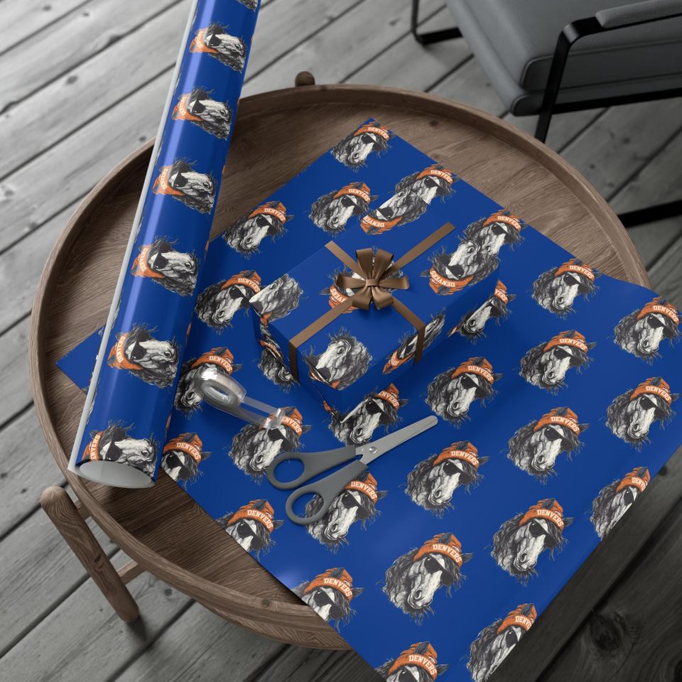 Denver Broncos Wrapping Paper: Football Fan Gift Wrap