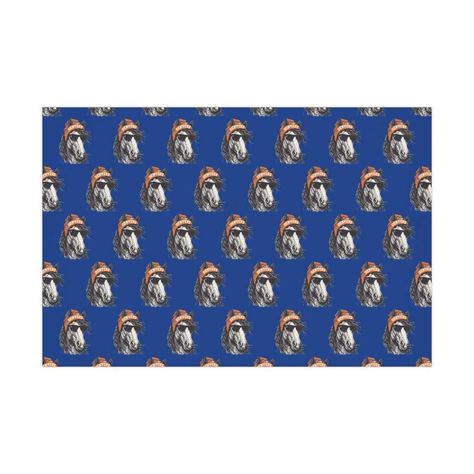 Denver Broncos Wrapping Paper: Football Fan Gift Wrap