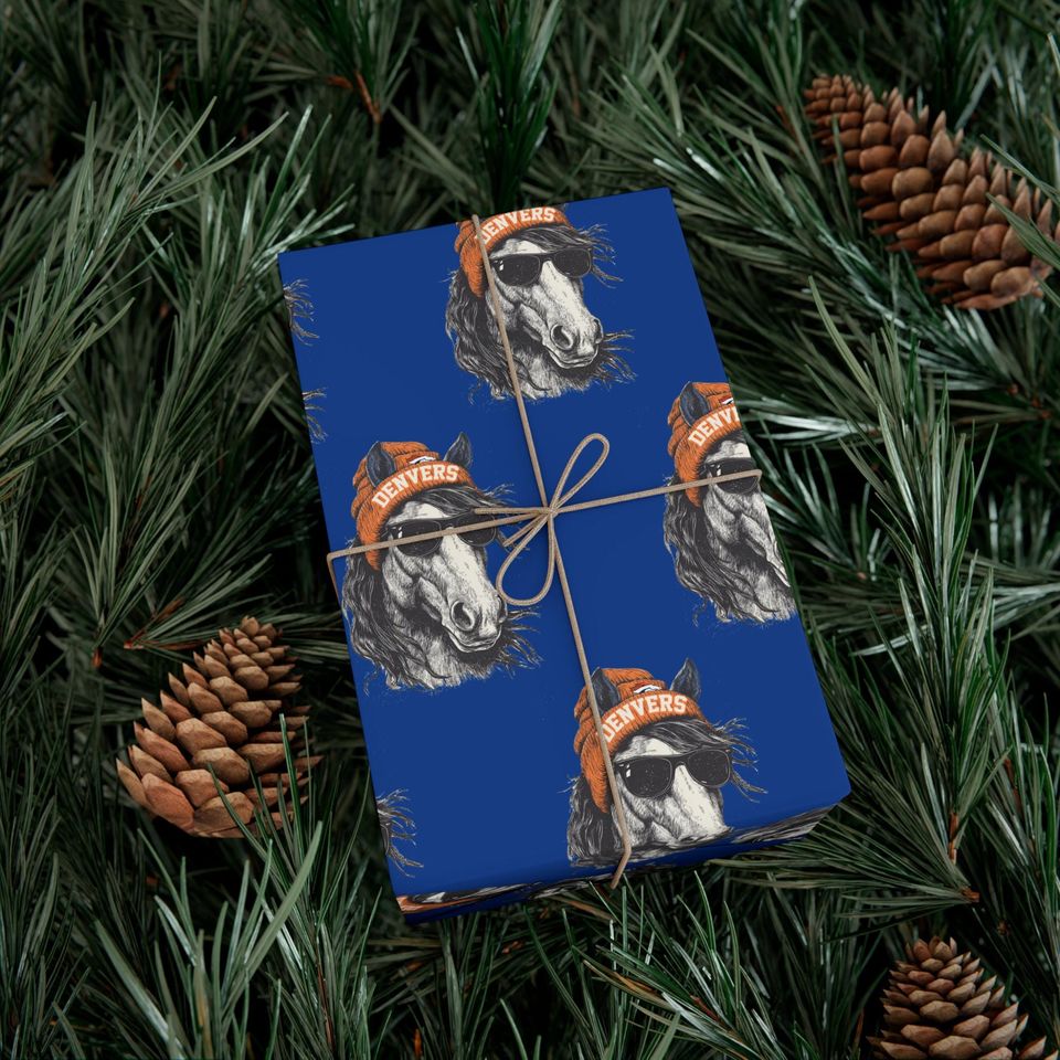 Denver Broncos Wrapping Paper: Football Fan Gift Wrap