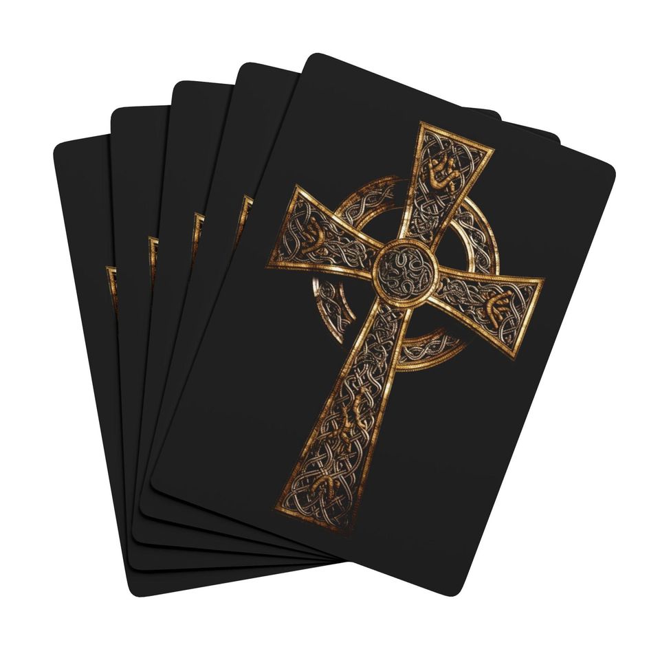 Celtic Cross Playing Cards: Unique Poker Night Deck