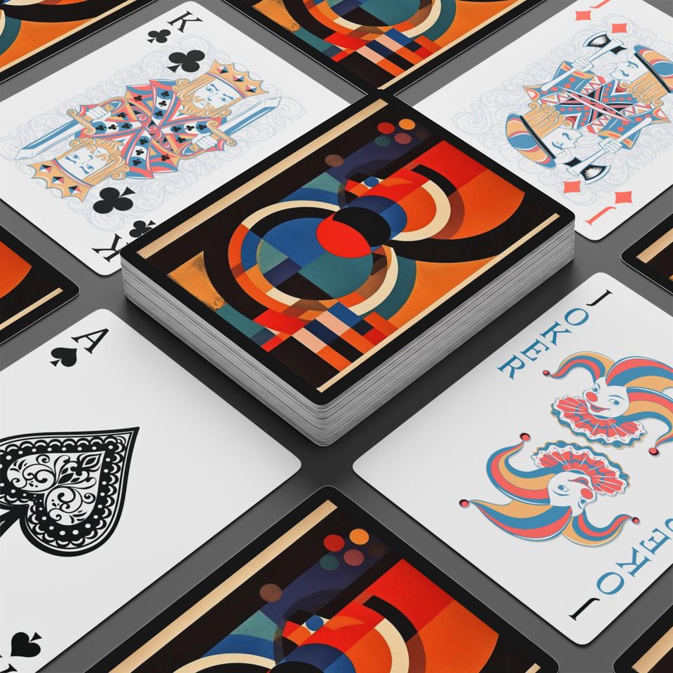 Art Deco Playing Cards, Modern Poker Deck