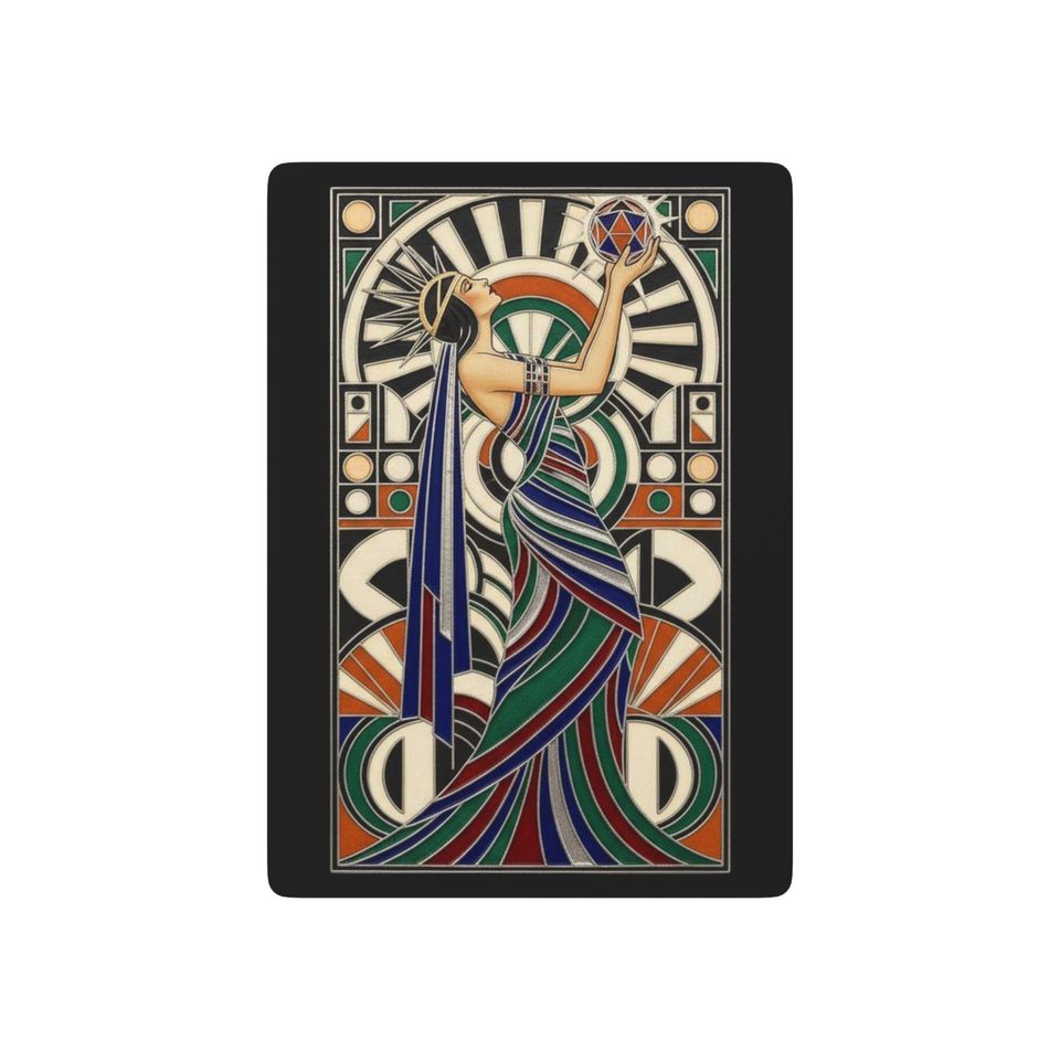 Art Deco Playing Cards, Poker Deck, Casino Night