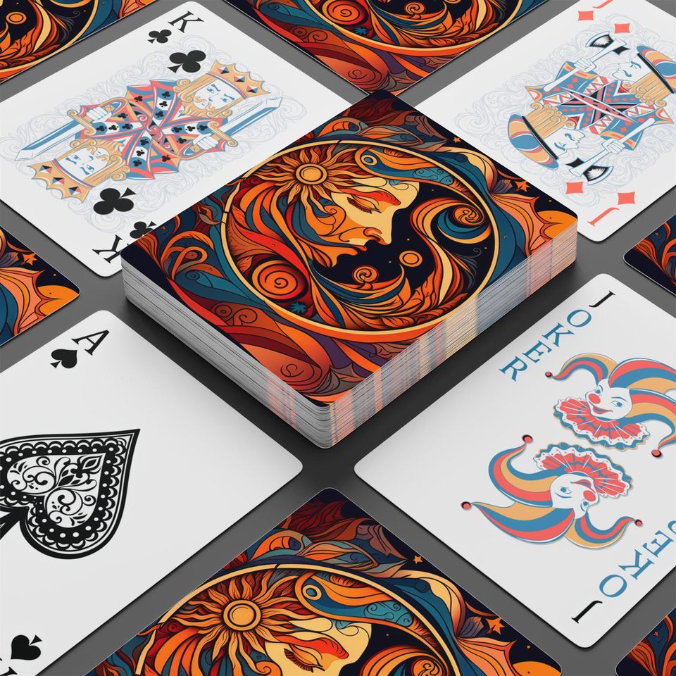 Art Deco Playing Cards for Game Night and Gift Giving