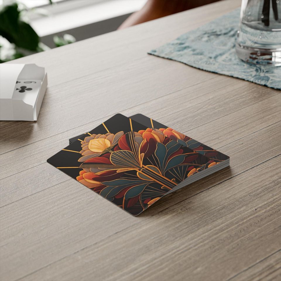 Art Deco Vintage Poker Cards Deck