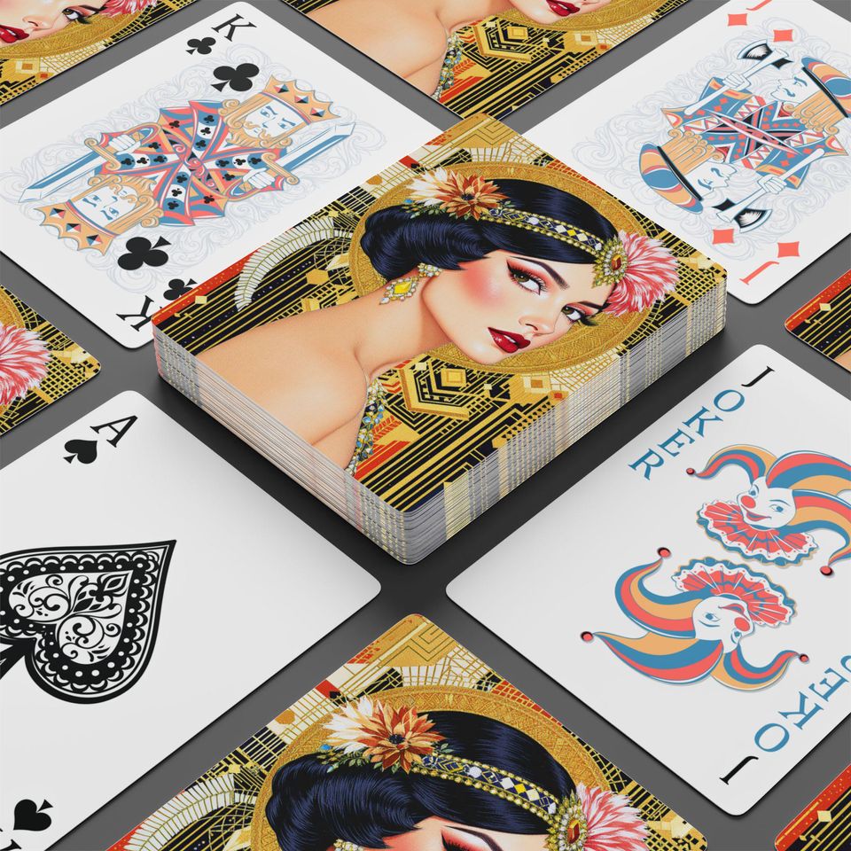 Art Deco Poker Cards - 1920s Style Playing Card Deck