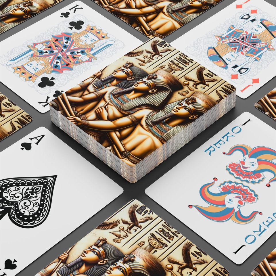 Egyptian Pharaoh Poker Cards: Unique Themed Card Deck