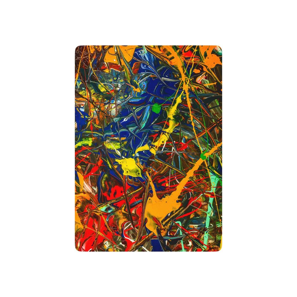 Abstract Oil Painting Playing Cards: Artistic Poker Card Deck
