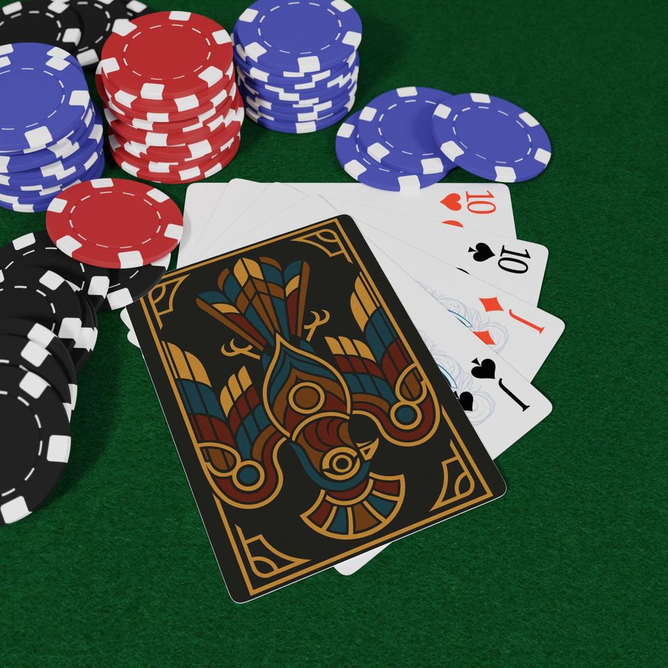 Art Deco Bird Playing Cards - Vintage-Inspired Poker Set