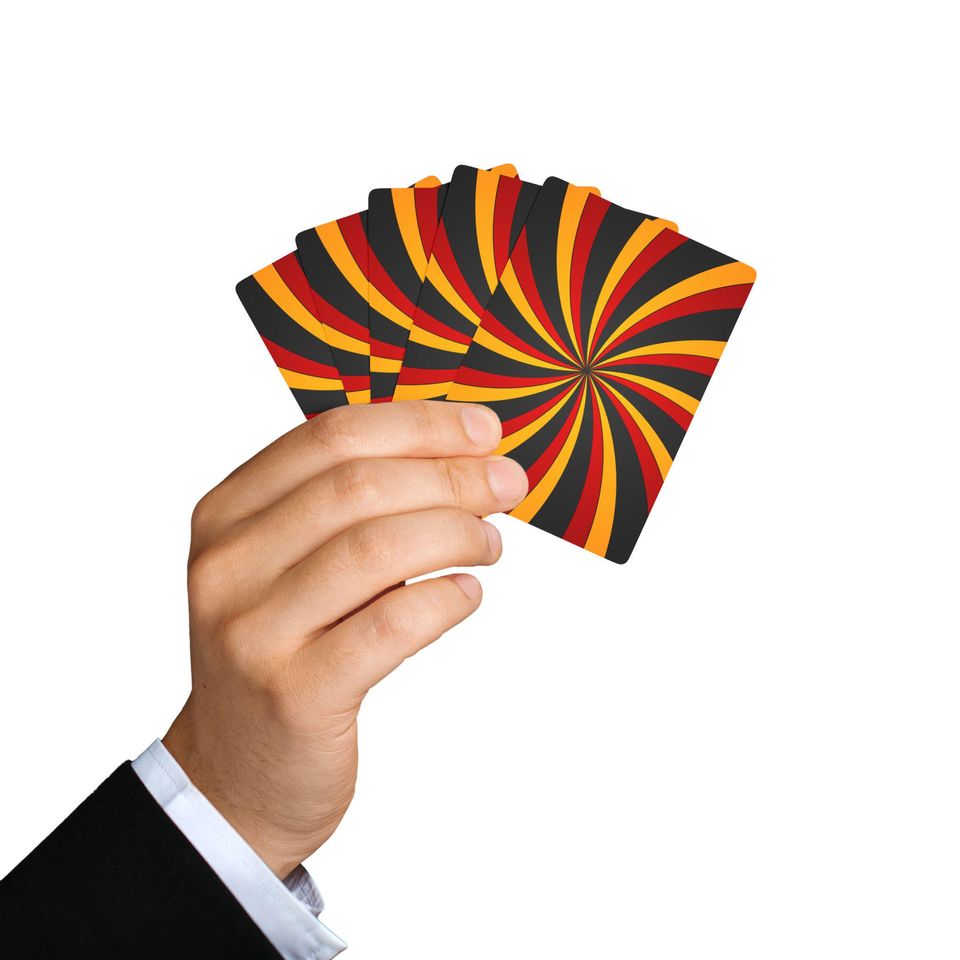 Vintage Poker Playing Cards: Vibrant Colors, Standard 52 Card Deck
