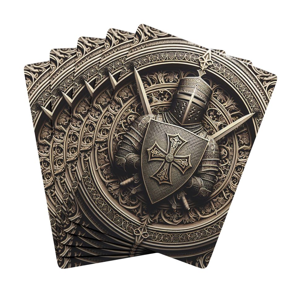 Knights Templar Playing Cards: Medieval Card Game Deck