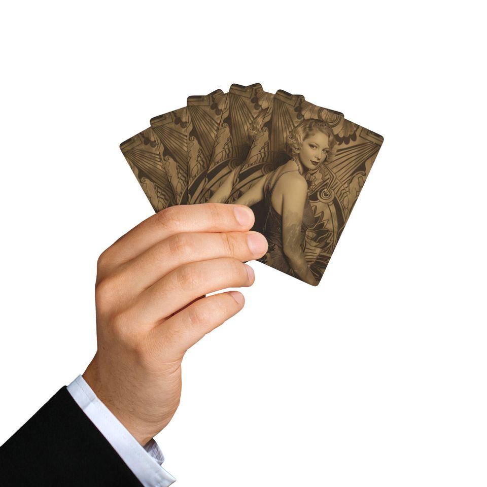 Art Deco Flapper Playing Cards - Vintage Poker Set for Card Enthusiasts