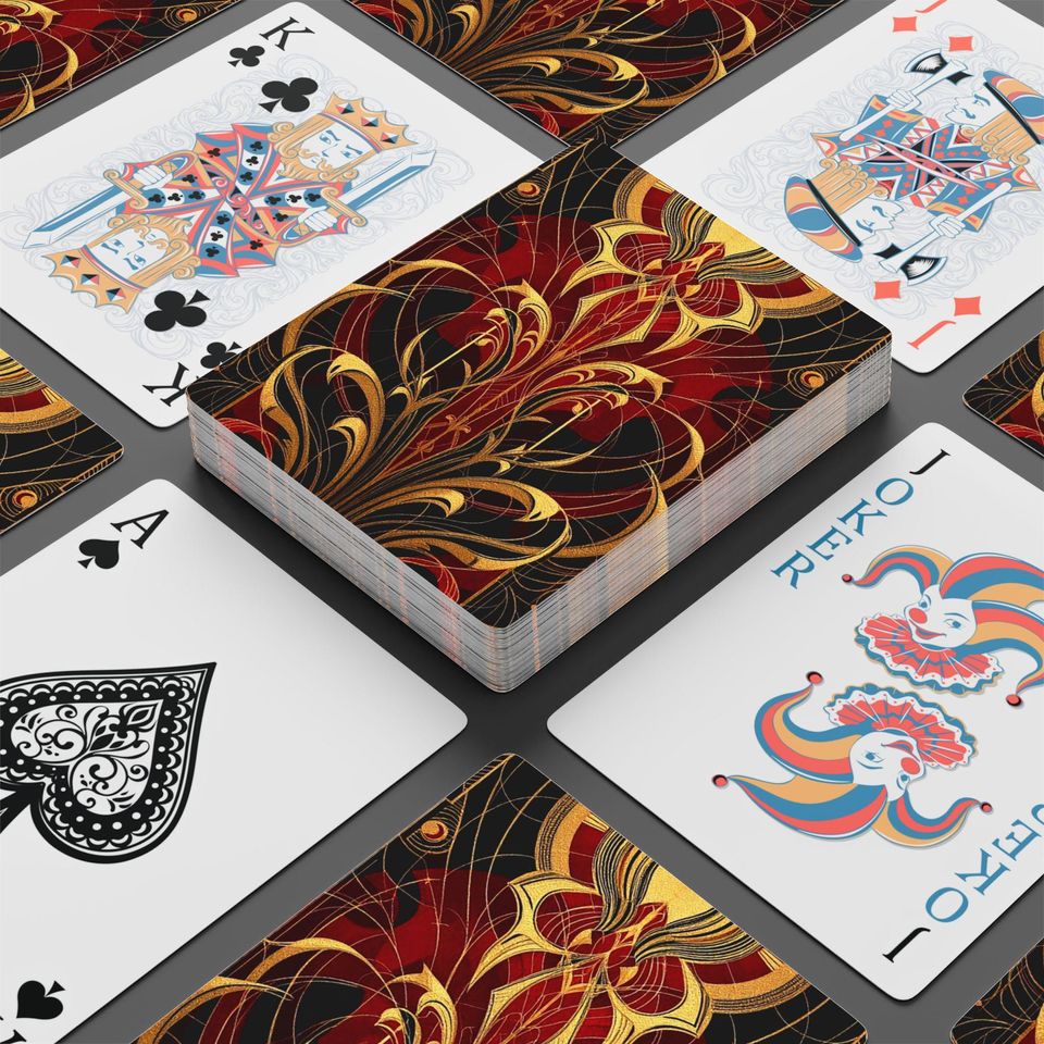 Art Deco Playing Cards: Vintage Style Poker Card Deck