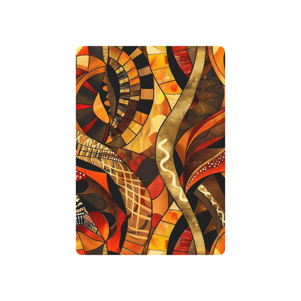 Africa-Inspired Playing Cards: Unique Poker Deck, Casino Game Night