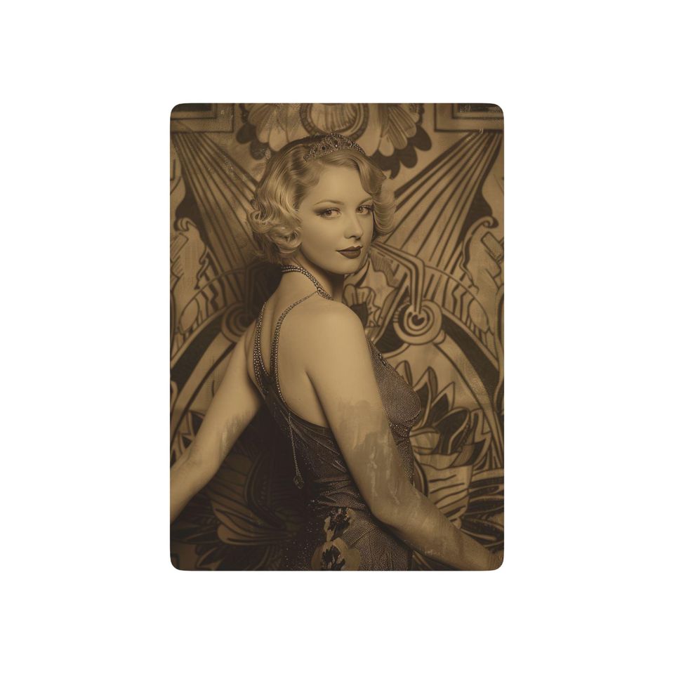 Art Deco Flapper Playing Cards - Vintage Poker Set for Card Enthusiasts