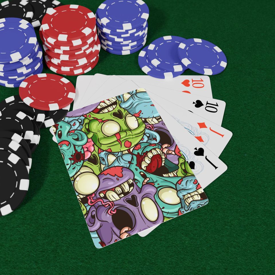Zombie Poker Cards: Unique Halloween Game Night Deck