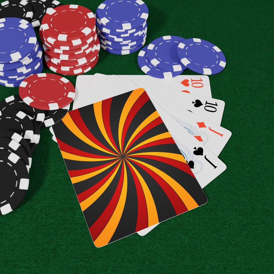 Vintage Poker Playing Cards: Vibrant Colors, Standard 52 Card Deck