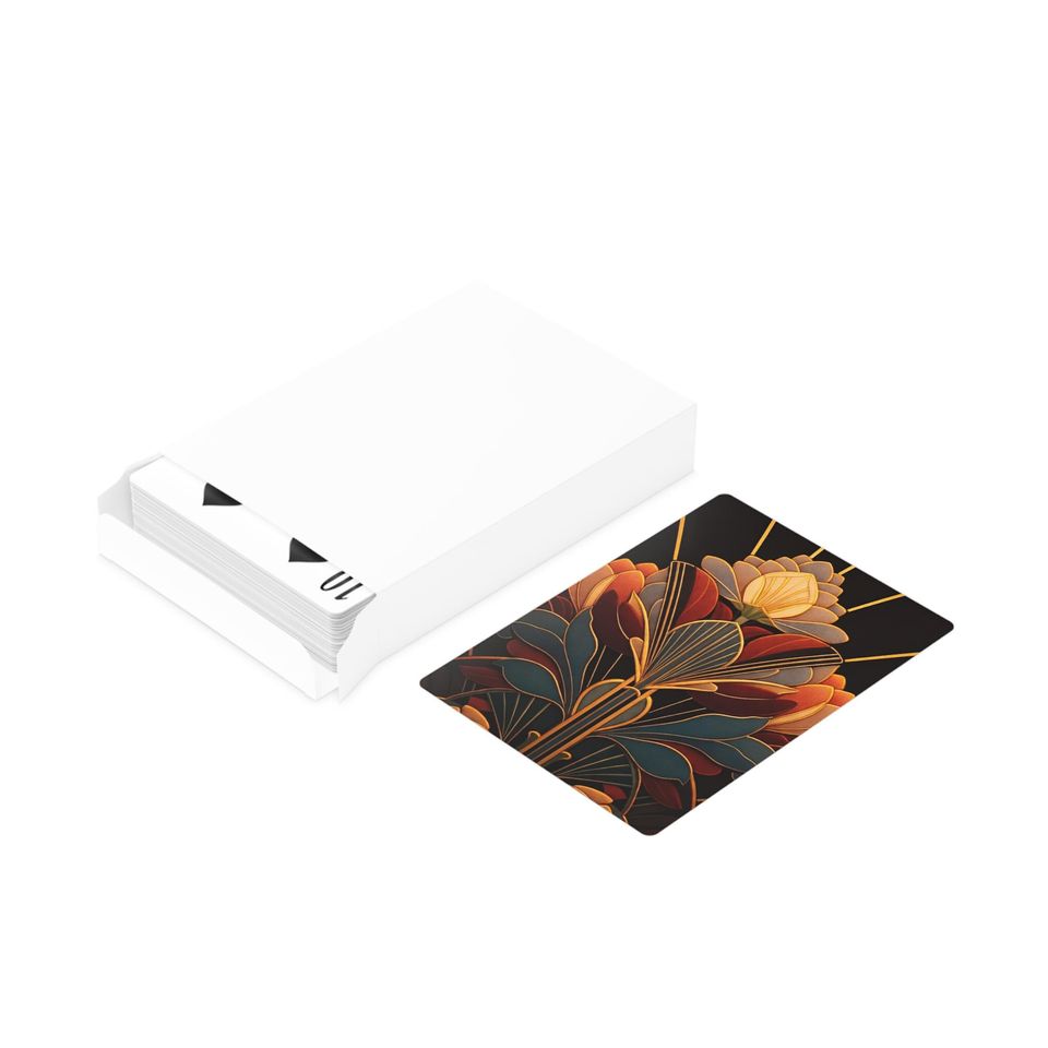 Art Deco Vintage Poker Cards Deck