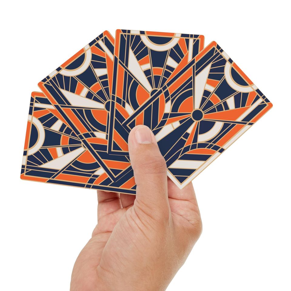 Art Deco Playing Cards - Retro Casino Game Night Deck
