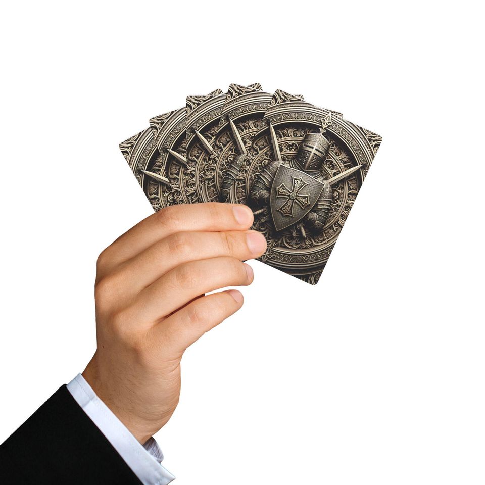 Knights Templar Playing Cards: Medieval Card Game Deck