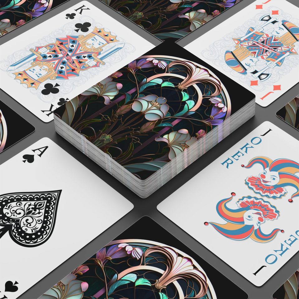 Art Nouveau Playing Cards - Vintage Poker Set for Gaming