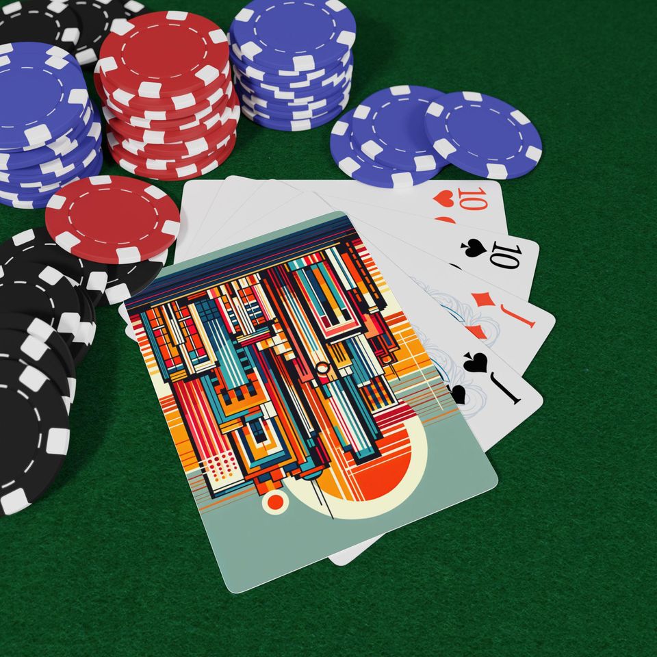 Art Deco Cityscape Playing Cards - Poker Deck for Game Night