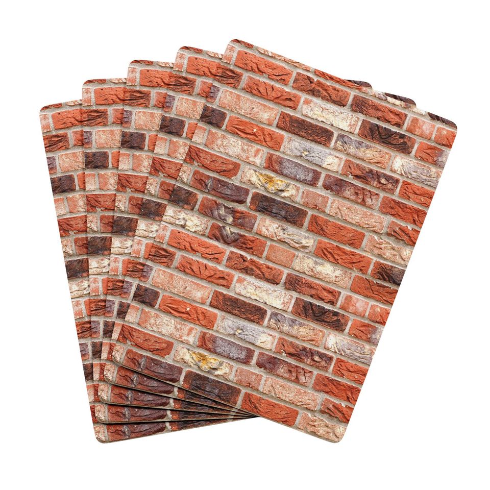 Brick Wall Poker Cards: Custom Casino Decor, Gamers Gift