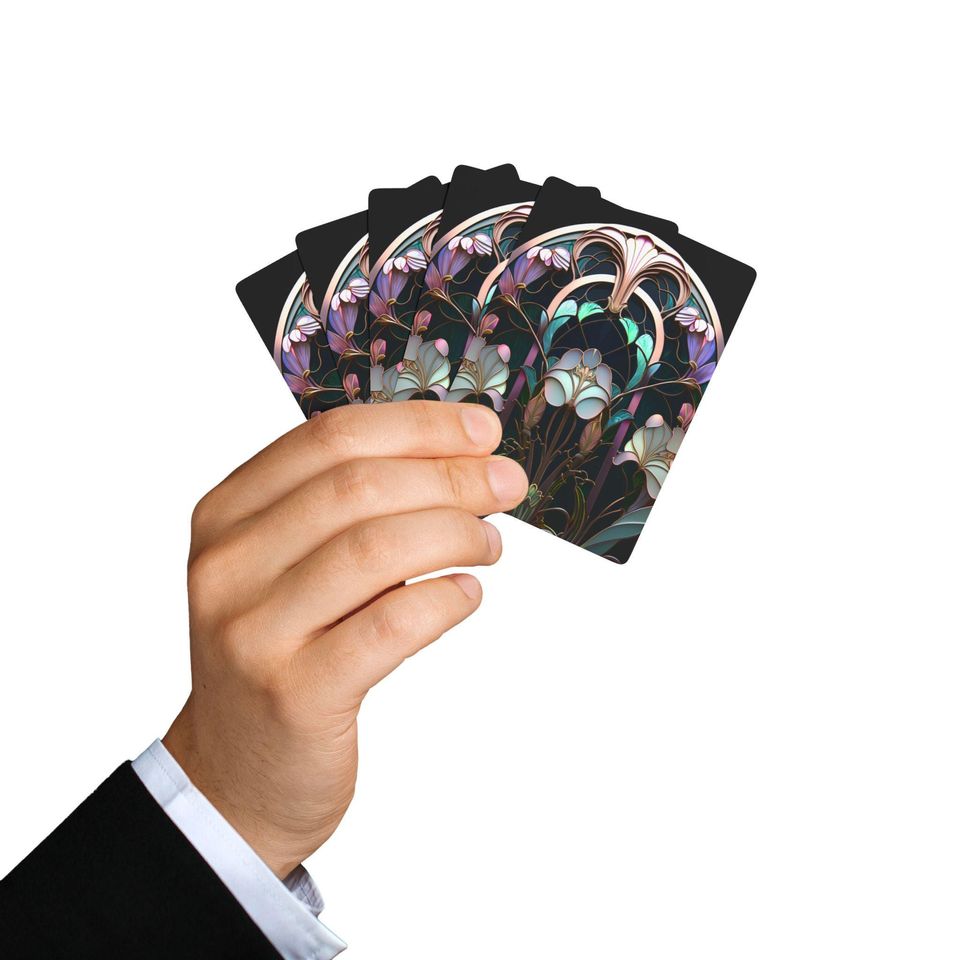 Art Nouveau Playing Cards - Vintage Poker Set for Gaming
