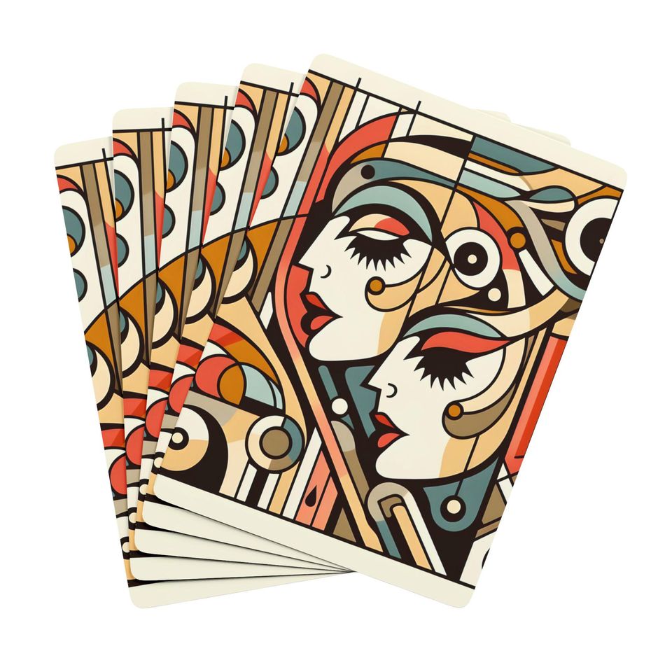 Art Deco Playing Cards - Poker Deck for Game Nights