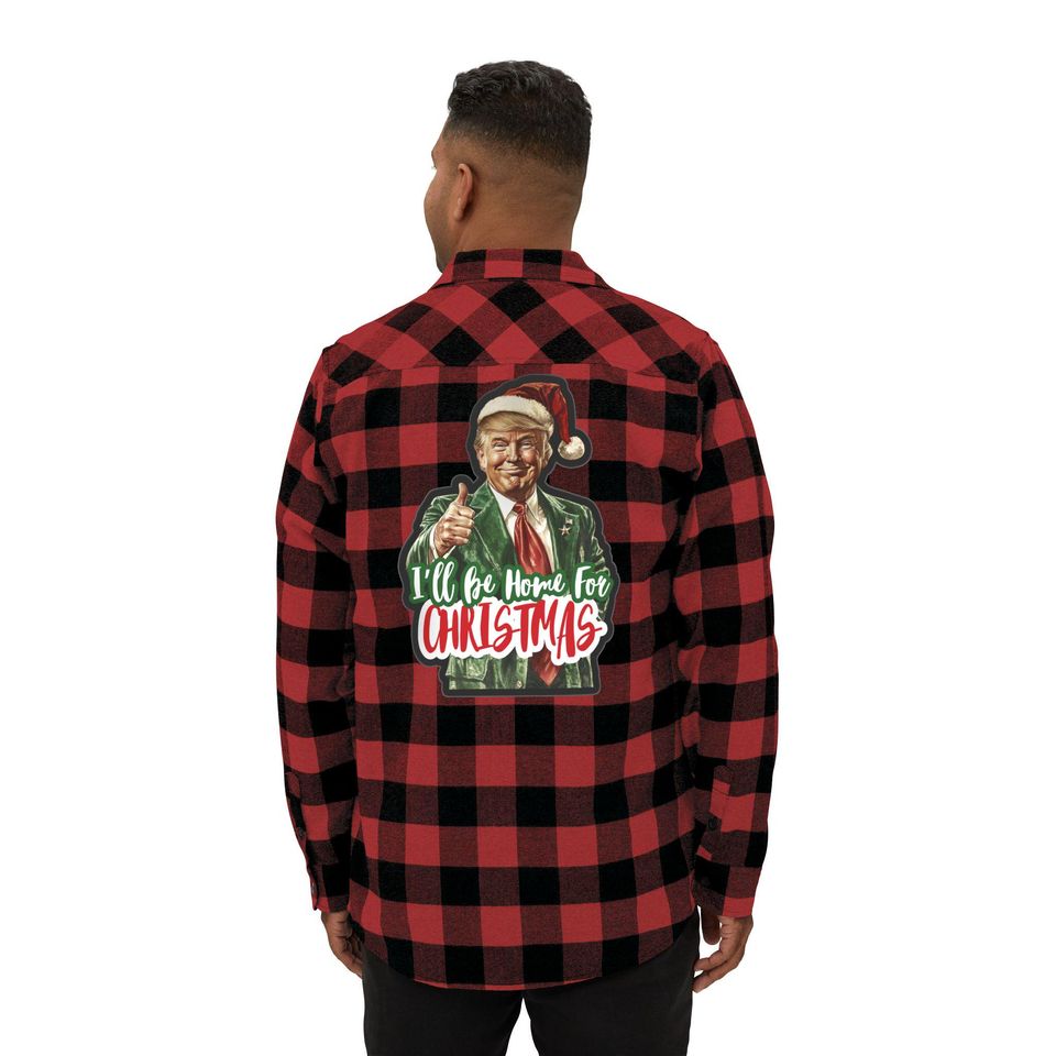 Trump Christmas Flannel Shirt