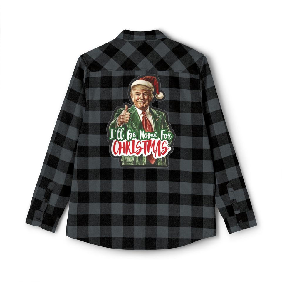 Trump Christmas Flannel Shirt