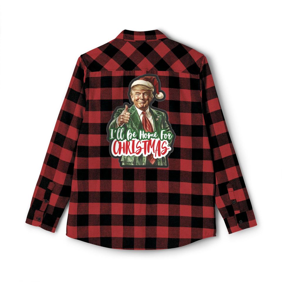 Trump Christmas Flannel Shirt