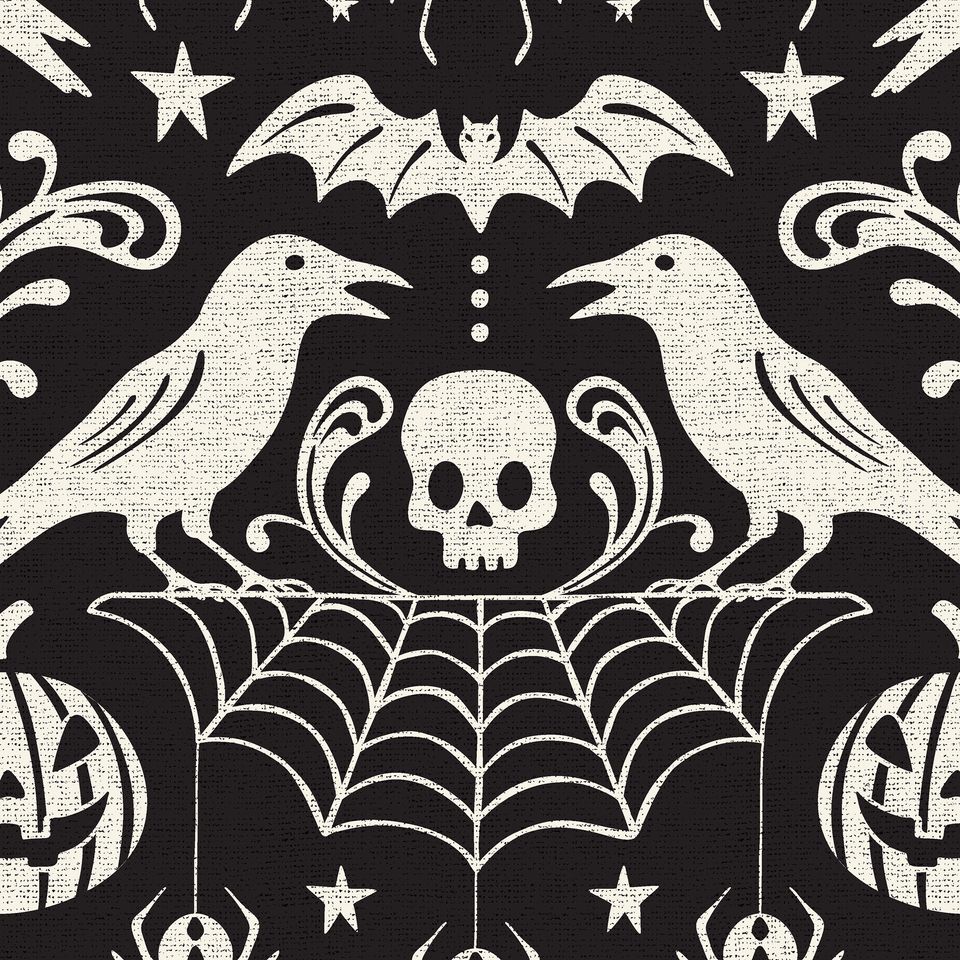 Halloween Bedding set, Vintage Halloween Decoration