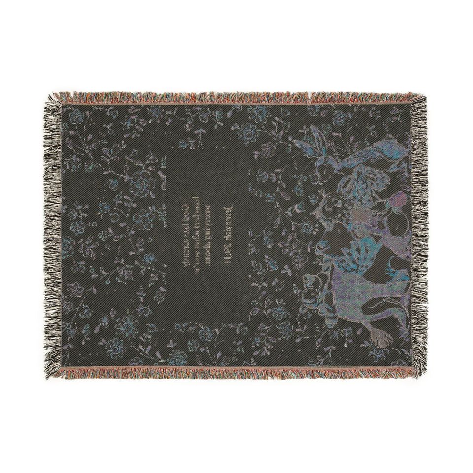 Personalize Winnie the Pooh Woven Blanket: Soft Cotton Christmas Decor
