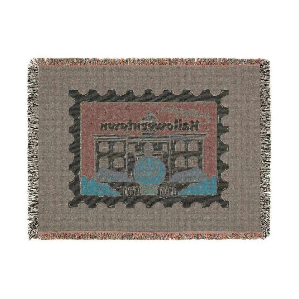 Disney HalloweenTown Woven Blanket, Spooky Fall Decor