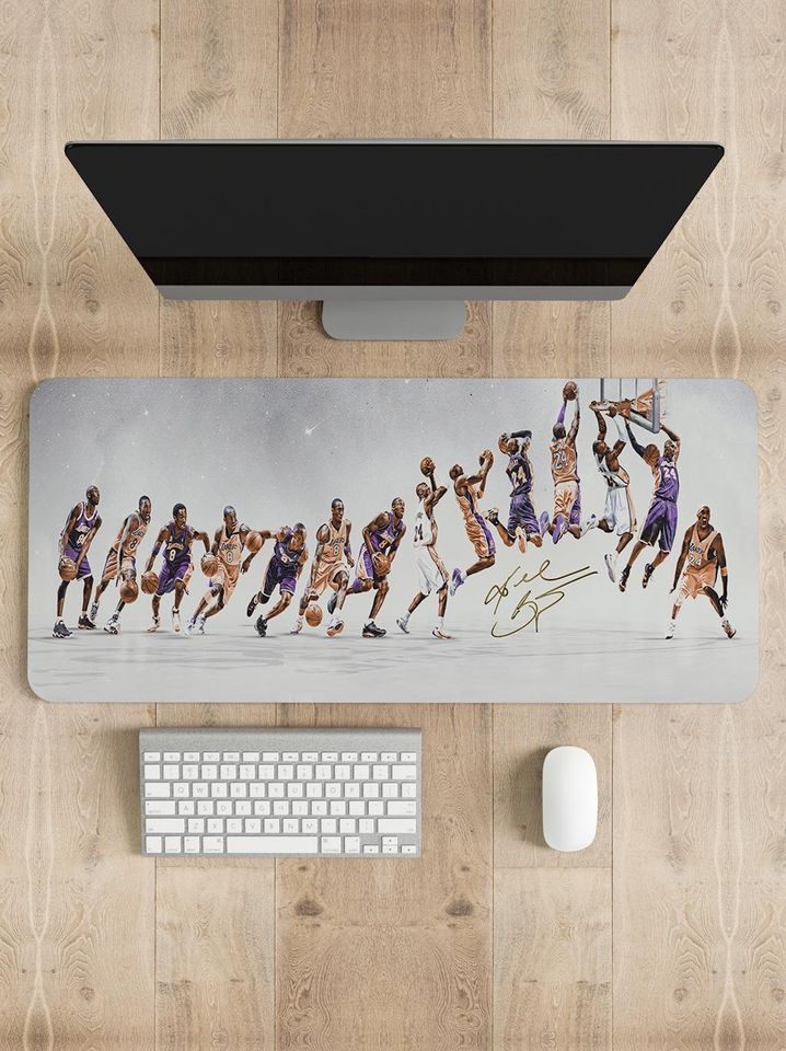 Kobe Bryant Gaming Mouse Pad: Personalized Printing, Stitched Edges