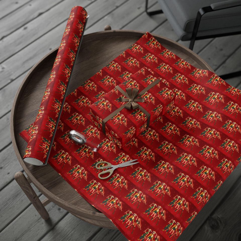 K-pop demon hunters wrapping paper Christmas anime gift wrap, kids holiday present decor, festive wrapping sheets, unique paper roll