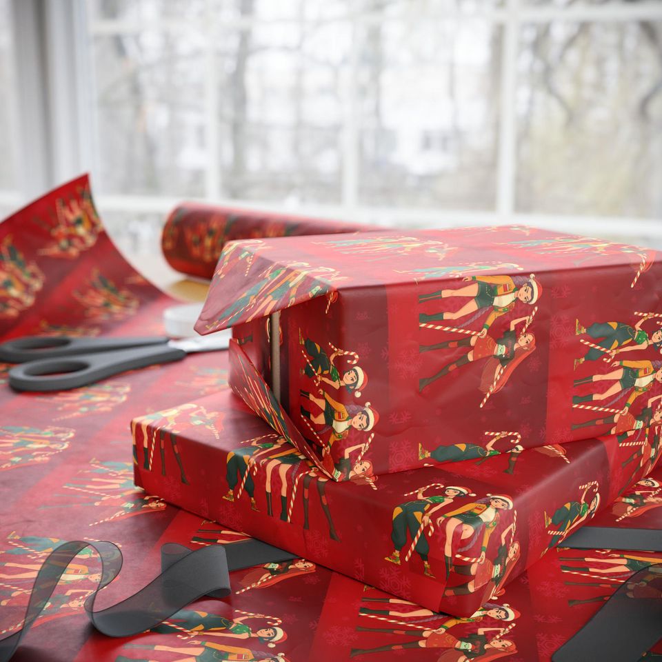 K-pop demon hunters wrapping paper Christmas anime gift wrap, kids holiday present decor, festive wrapping sheets, unique paper roll