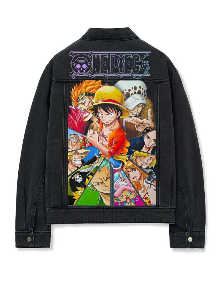 Anime Denim Jacket: Custom Personalized Clothing, Gift for Disney Fans