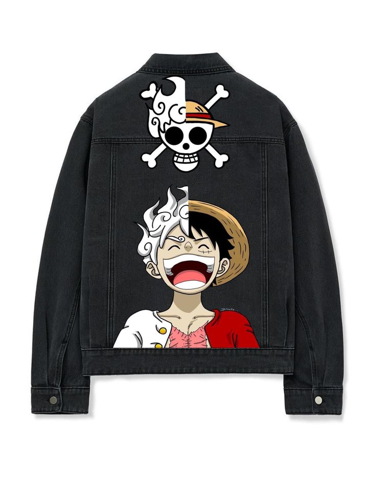 Anime Denim Jacket: Custom Personalized Clothing, Gift for Disney Fans